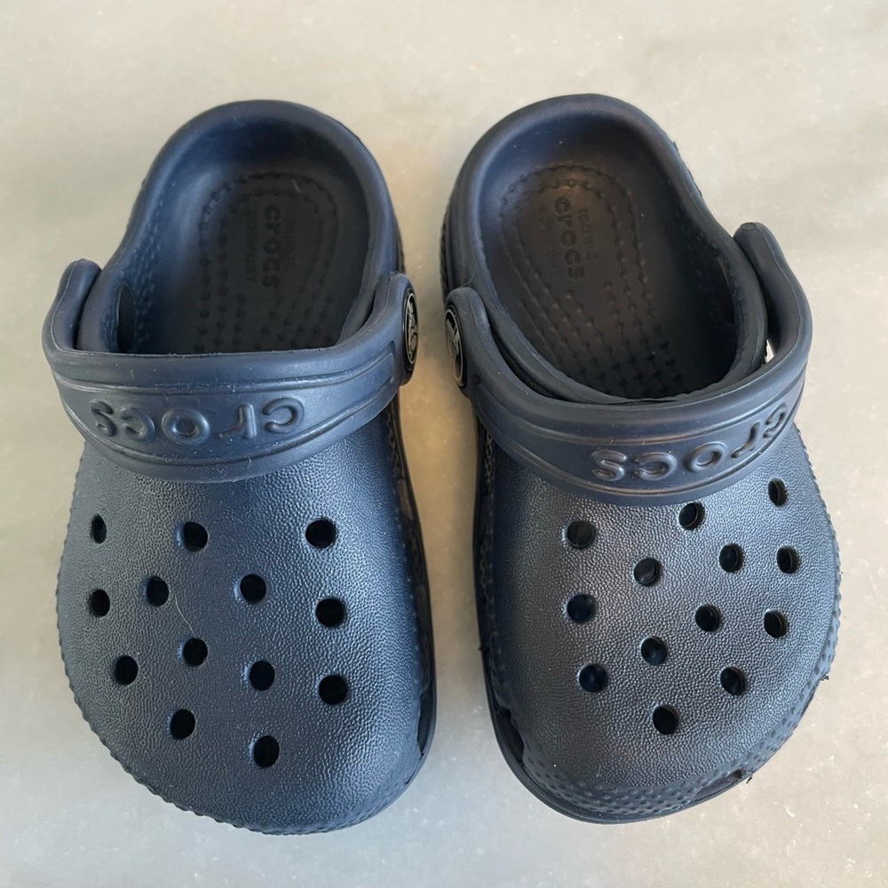 Crocs Kids Navy Clogs